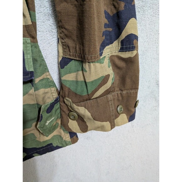 Genuine Issue US Military Wood Camo Field Jacket Men S Reg Combat Army BDU VTG - Picture 6 of 10